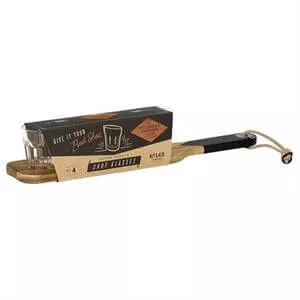 Gentlemen's Hardware Serving Paddle & Shot Glasses